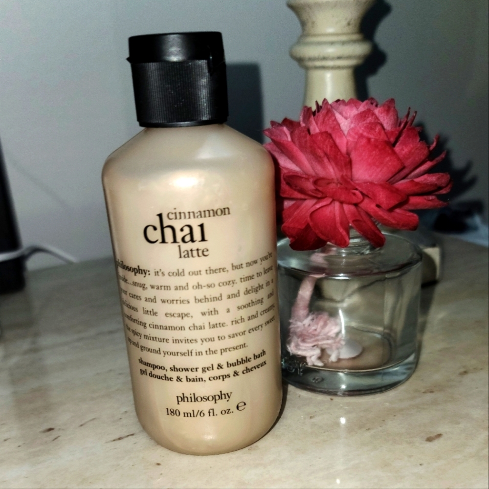 Philosophy Cinnamon Chai Latte Shampoo, Shower Gel & Bubble Bath 6oz